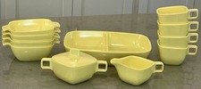VTG Arrowhead Brookpark Melmac Melamine 11 Piece Lot Chartreuse picture