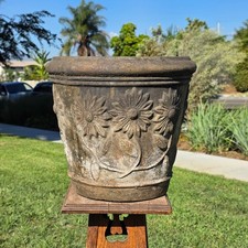Vtg Mexican Terracotta Planter Large 15