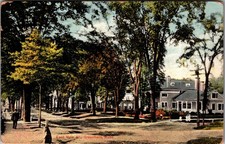 1918 East Main St. Greenfield MA Postcard Trees Antique Divided Back picture