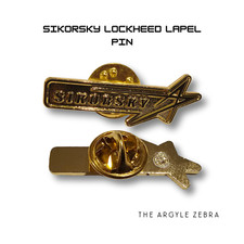 Rare Sikorsky Lockheed Martin Die Struck Soft Enamel Lapel Pin Aviation Badge picture