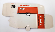 Rare Save With U-Haul Trailer Heavy Stock Paper Penny Bank 1960s NOS Unassembled picture