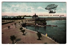 City Point Boston Massachusetts Poole Piano Co Advertising Card Postcard picture