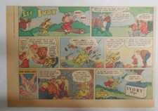 Ivory Soap Ad: Li'l Ivry Northwoods Romance from 1940's Size: 7.5 x 10 inch picture