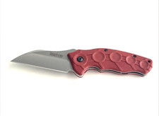 Kershaw 1820RD Needs Work Folding Knife Red Handle USA picture