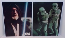 2 Vintage 1977 Mead STAR WARS Folder Portfolio BEN OBI-WAN KENOBI, Stormtroopers picture