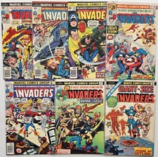 The INVADERS 2 6 10 11 12 14 GIANT SIZE 1 Vintage Lot 7 Marvel Comics 1975-1977 picture