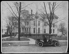 Photo:Detroit Mich Three Story House Side Porch Automobile 1900s picture