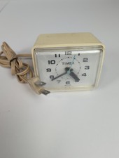 Vintage TIMEX Electric Alarm Clock, Model #7369A, 4x2x3
