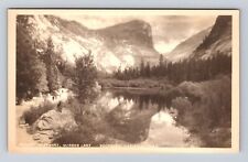 Yosemite Nat'l Park, CA-California, Mount Watkins, Mirror Lake, Vintage Postcard picture