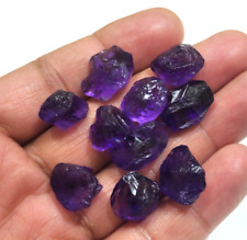 Fabulous Purple Amethyst Rough 10 Pcs 12-18 mm Size Loose Gemstone For Jewelry picture