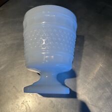 Vintage Milk Glass Footed Hobnail Vase Napco #1180 picture