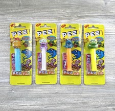 PEZ Crazy Animals Frog Shark Octopus Candy Dispenser Set of 4 1999 Sealed picture