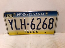 Pennsylvania Truck License Plate YLH6268 picture