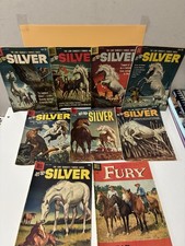 Lot of 9 Dell Hi-Yo Silver The Lone Ranger's Famous Horse Comic Book 1958-1960 picture
