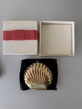 Vintage Givenchy Gold Shell Compact with Box picture