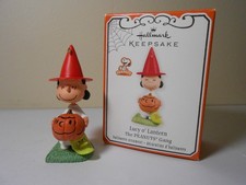 2012 Hallmark Ornament Peanuts Gang Halloween Lucy O' Lantern picture