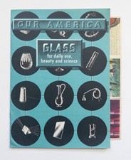 Vintage 1940s Our America Glass Educational Book Coca-Cola Complete w/ Stamps picture
