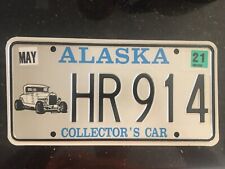 Alaska license plate Expired 2021 -  HR 914 with 1928 Model A Roadster picture