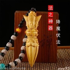 1pc Chinese Wood Wood Carving Vajra Pestle picture