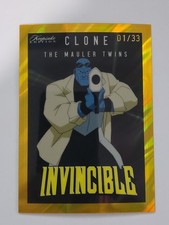 Invincible Keepsake Edition Card The Mauler Twins 01/33 Yellow Lava Refractor picture