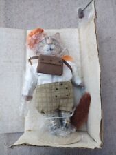 ABNER of South Carolina Franklin Mint Colonial Cats 1987 Messenger Bag & Pipe  picture