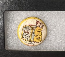 1896 Yellow Kid Pin Pinback Advertising Button Outcault #64 **HARD ONE TO FIND** picture