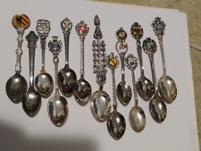 Souvenir Spoons Collected From Various Locations Over The Past 50 Or So Years  picture