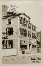 Ships Inn Restaurant, Fair Street Nantucket MA RPPC Photo Postcard COPY picture