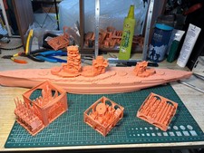 3D Printed 1/350 Japanese Navy Hyuga Battleships Unpainted Model Kit NEW picture