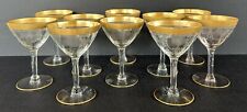 Cambridge Glass Etched 701 Champagne Glasses 5 3/8