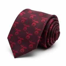 Burgundy Shriners Tie | Fez & Scimitar [Burgundy & Red] picture
