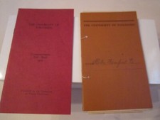 1924 UNIVERSITY OF WISCONSIN REPORT CARD BOOKLET & 1926 RED BOOKLET -  BBA30 picture