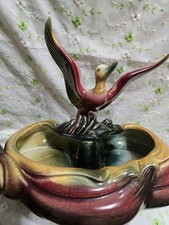 VTG MCM HULL POTTERY FLYING DUCK FIGURE DRESSER/VANITY/PLANTER picture