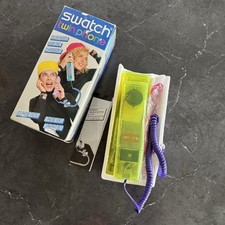 Vintage Swatch Twin Phone Limelight XG 100 Deluxe Model Transparent in Box picture