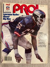 Vintage January 1983 NFL Pro Magazine Lawrence Taylor N.Y. Giants picture