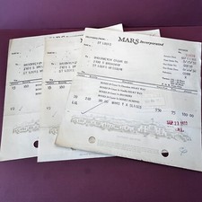  3 Antique Receip invoice t Mars Candy 1932 1931 St Louis SL2 picture