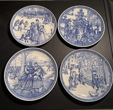 Lot Of 4 Spode The Blue Room Collection Christmas Plates # 2, 4, 5, 6 - England picture