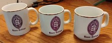 Lot of 3 Vintage Knox College Porcelain Mugs (2 Porcelana Steatita Brasil) READ picture