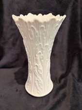 Lenox Woodland Collection Vintage Cream Vase Porcelain Acanthus Leaf Emboss USA picture