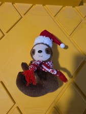 Cute Christmas Sloth Plushir Foe Bottle Or Tree Branch picture