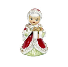 1950s Vintage Christmas Angel Bell Figurine Gift Presents Spaghetti Trim Lefton picture