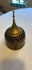 Vintage Saks Fifth Ave Brass Box w Minaret Finial - Rare Pandaan c. 1960’s picture