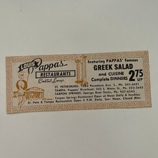 Louis Pappas Restaurants Cocktail Lounge St. Petersburg 1968 Florida Ad SAH4-M4 picture