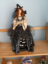 Large OOAK Witch/Fortune Teller doll/statue complete with fortunes in drawers picture