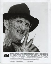 1993 Press Photo Actor Robert Englund in Freddie Krueger Makeup Promo Photo picture
