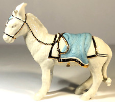 LENOX FIRST BLESSING NATIVITY STANDING DONKEY WITH BLUE BLANKET SADDLE-2014 picture