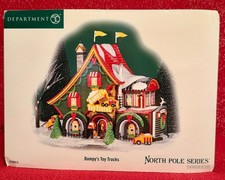 DEPT 56 “DUMPY’S TOY TRUCKS” 799915 - NORTH POLE SERIES - NEW IN ORIGINAL BOX picture