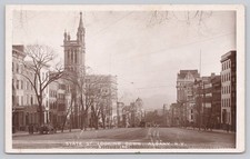 RPPC State Street Looking Down Albany NY 1911 Historic Bamforth Postcard picture