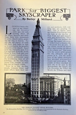 1910 New York Skyscrapers Metropolitan Building Times Building Park Row Building picture