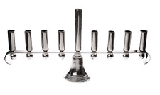 Classic Touch Stainless Steel Menorah picture